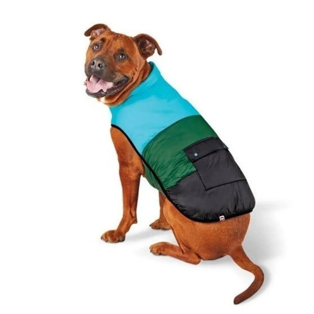 LEGO TARGET COLLECTION HTF NWT  Puppy Dog Color Block Puffer Jacket Coat MEDIUM